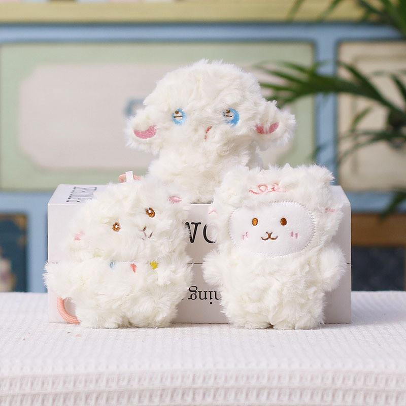 Plush Sheep Keychain With White Eyes For Bag Decor And Gift For All Ages