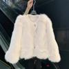 European and American popular French small fragrant style imitation fur jacket women's design sense fur integrated top to keep warm
