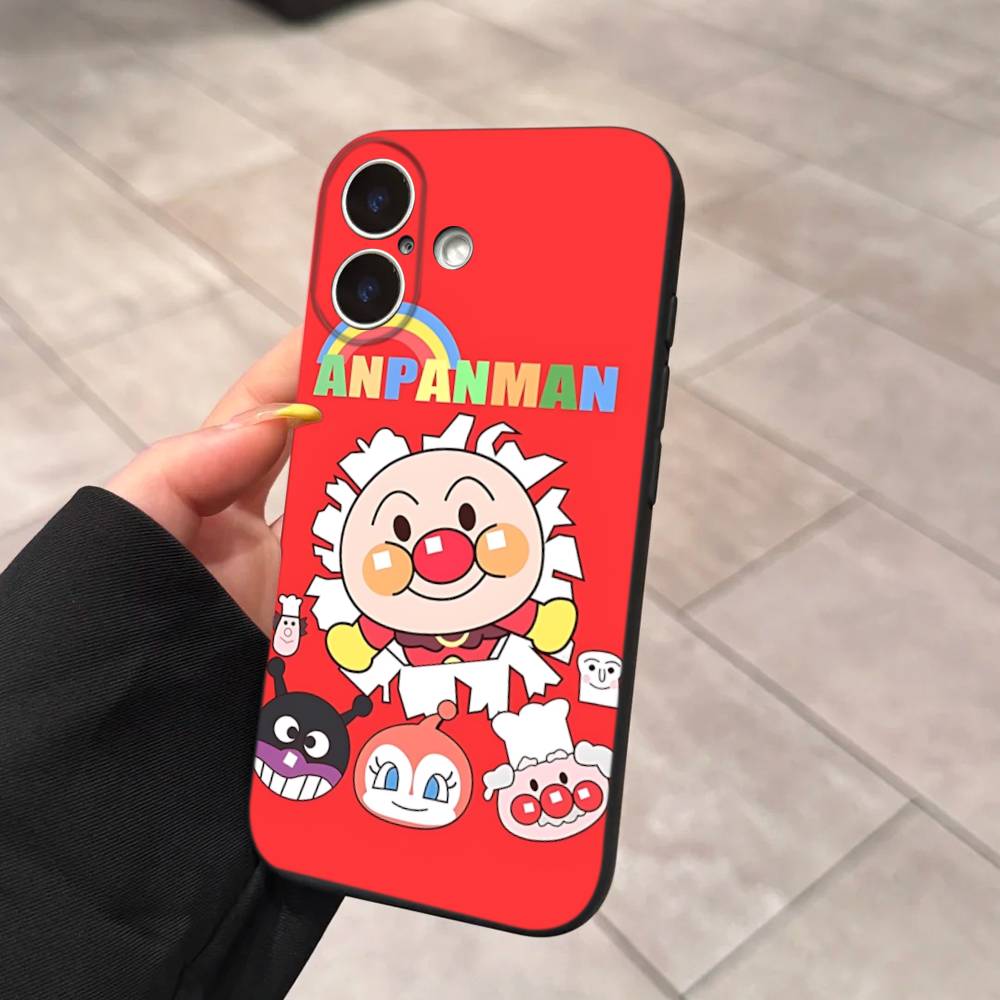 

1pc Cartoon A-AnpanmanS Anime Phone Case For Iphone 17 Air 16 15 14 13 12 11 Pro Max 16 15 14 Plus TPU Soft Case iPhone 14 plus