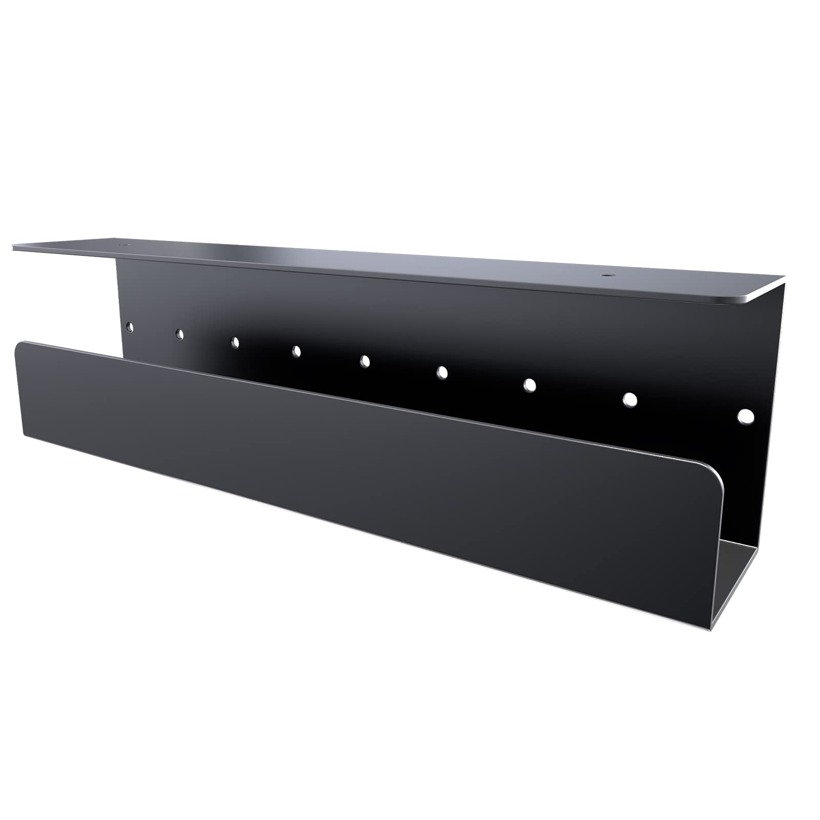 

Bracwiser Cable Tray Under Desk Cable Cord Storage Multifunctional Wire Hidden Under Desk Easy Installation Cable Storage Rack Cable Routing Tray Wire чорний