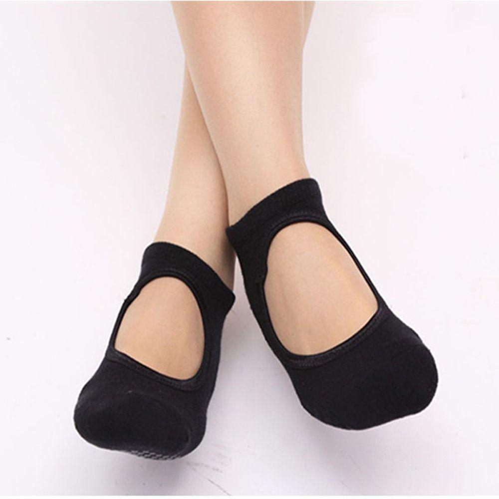 

Floor Sports Ankle Sock Women Pilates Sport Wear-resisting Ballet Cotton Barre Yoga Socks чёрный