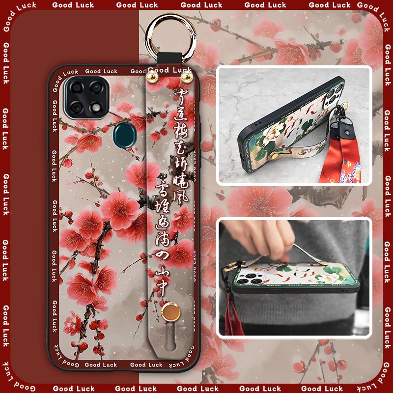 Lanyard Protective Phone Case For ZTE Blade V2020 Vita/Blade20 Smart/10 Smart Anti-knock Wrist Strap Wristband Durable