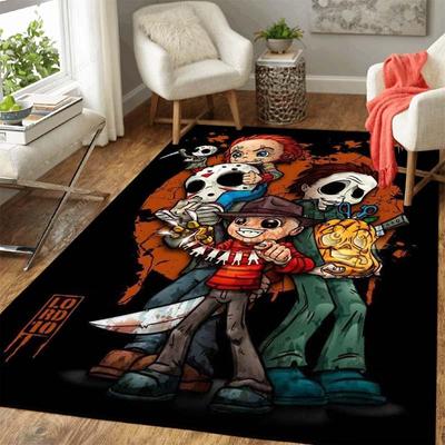 Horror Movie Characters Rug Carpet Floor Horror Movie Rug Carpet Horror Rug Funny Home Decor