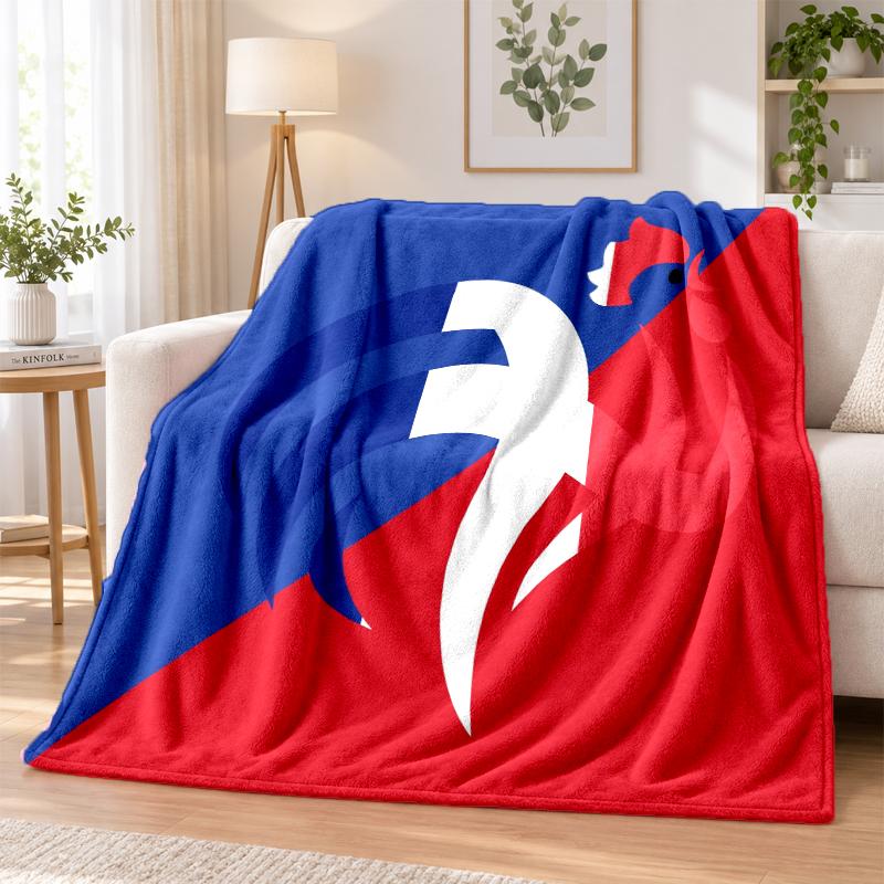France Football Printed Flannel Blanket Warm Comfort Bed Throw For Indoor Home Decoration