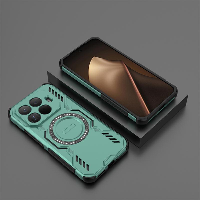 For Xiaomi 15T Pro Case Xiaomi 15T Pro Anti-knock Armor Magnetic Adsorption Wireless Charge Back Cover For Xiaomi 15T Pro Case