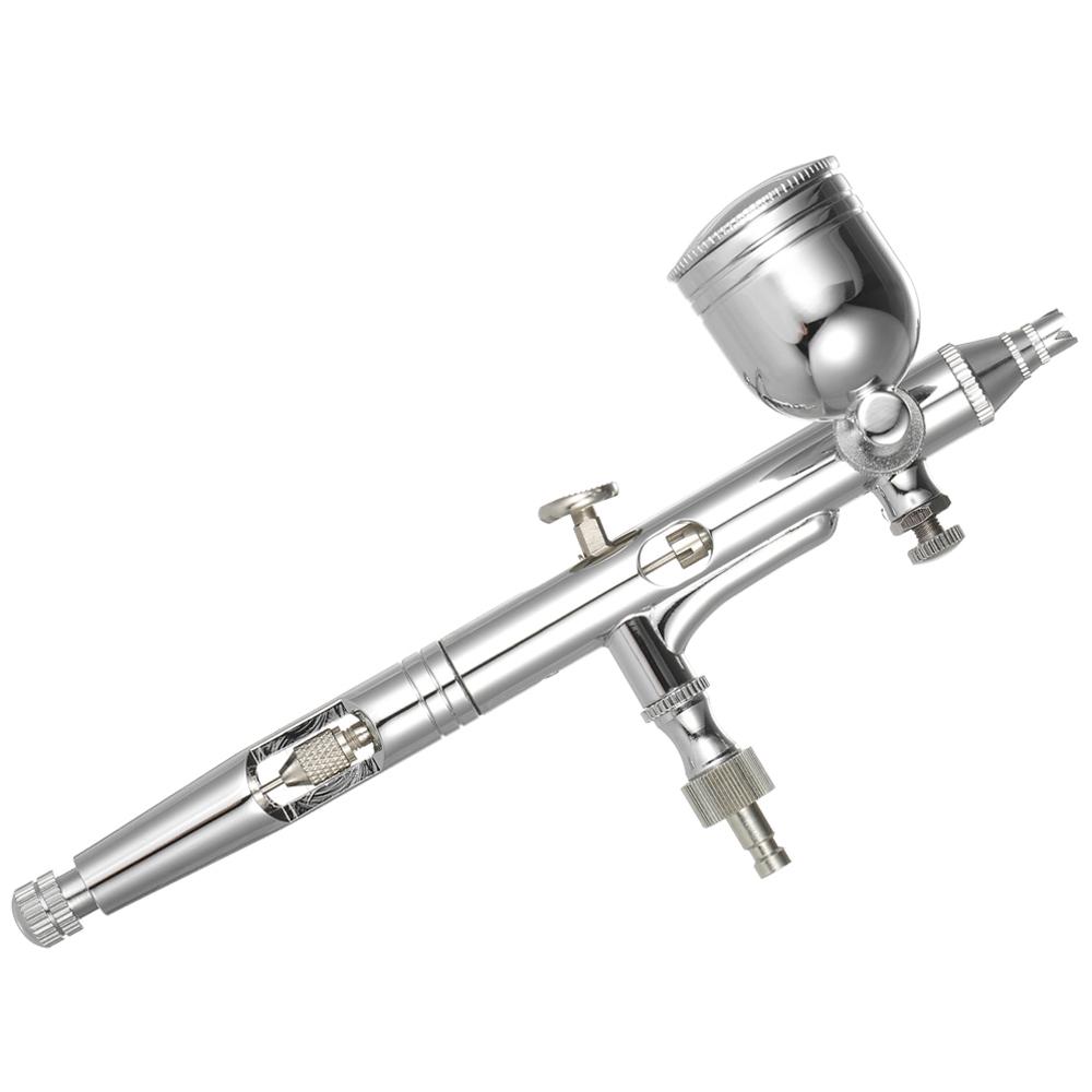 KKmoon Professional Multi Purpose Side Feed Dual Action Airbrush Kit Set Adjustable Air Control 0.25mm 7cc & 22cc