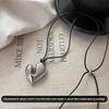 Love Pendant Necklace, Long Style Sweater Chain, Women's Accessory, Collar Chain, Neck Chain, Jewelry