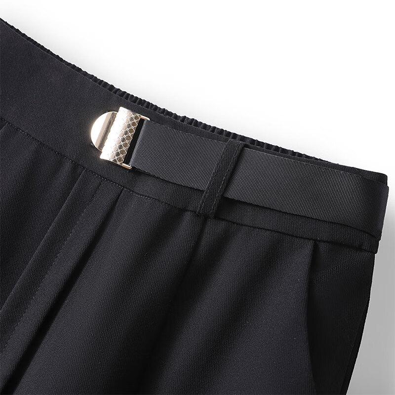 Sibeishe Commuter Style Spliced A-Line Midi Skirt