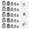 25 Pcs Round Wedge Set Steel Handle Metal Hammer Accessory Iron Axe Hand Tools Lightweight Portable Durable Equipment Fixing