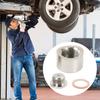 O2 Sensor Bung O2 Sensor Adapter M18x1.5 Oxygen Sensor Nut Weld Bung Plug Stainless Steel Curve Notched Universal Auto Parts