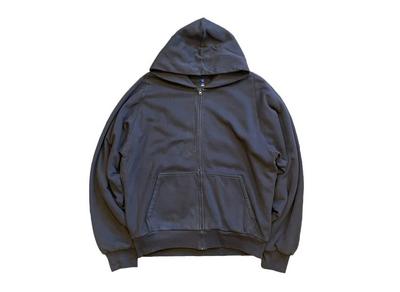 YEEZY GAP Dubbelzijdig Wijde Pasvorm Rits Hoodie Donkergrijs