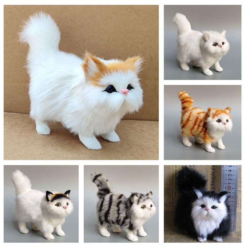 Realistic Plush Cat Toy Soft And Comfortable Decoration For Your Room Or Office 4.7 Inches