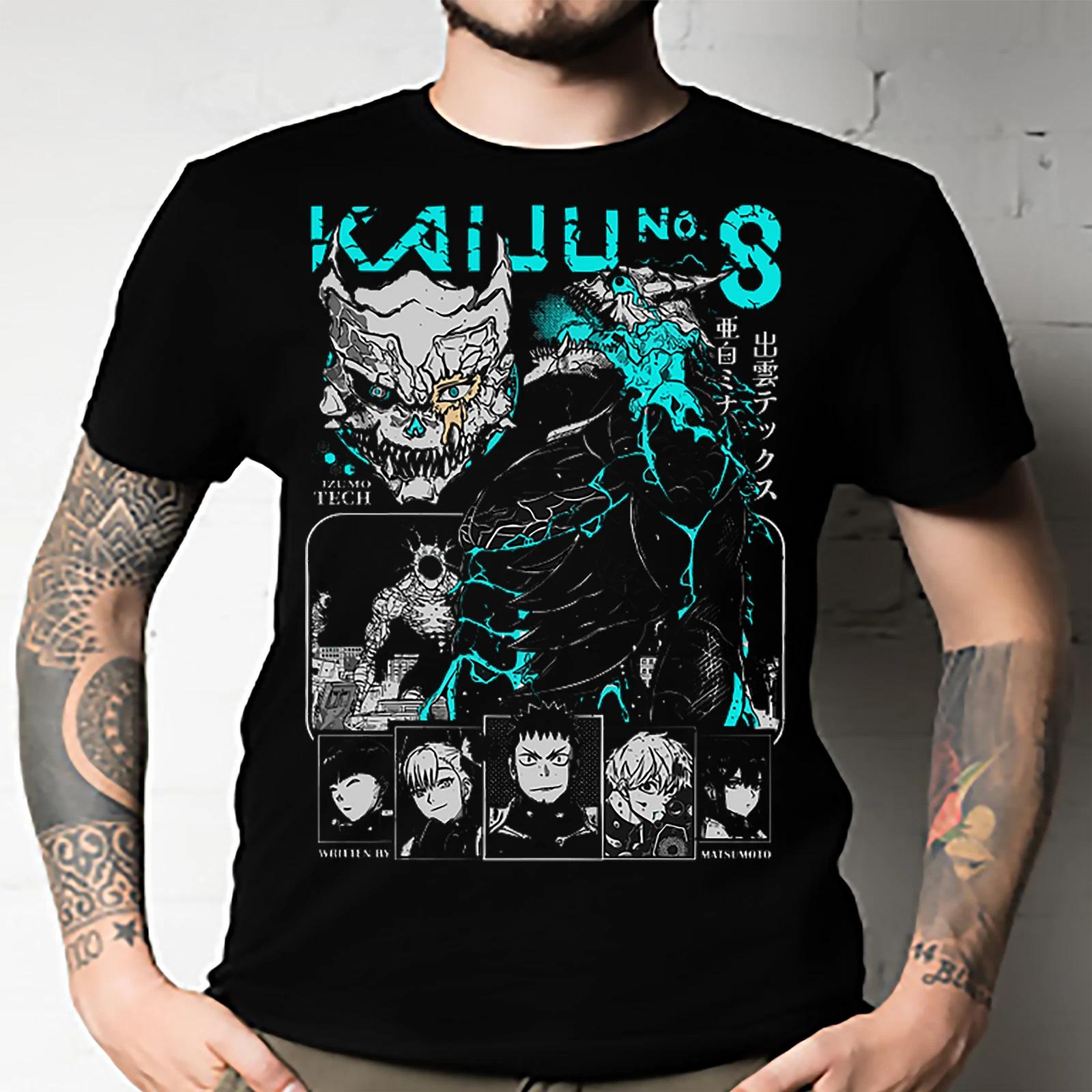 Men s and Women s T-shirts Kaiju No 8 Shirt Monster no 8 mask XXXL