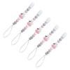 5Pcs Baby Pacifier Clip Food Grade Silicone Prevent Falling Easy To Clean Pacifier Chain for Toddler