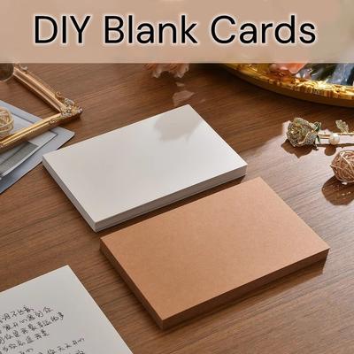 50pcs Hand Graffiti Kraft Paper Blank Greeting Card New Paper Card  Message Card