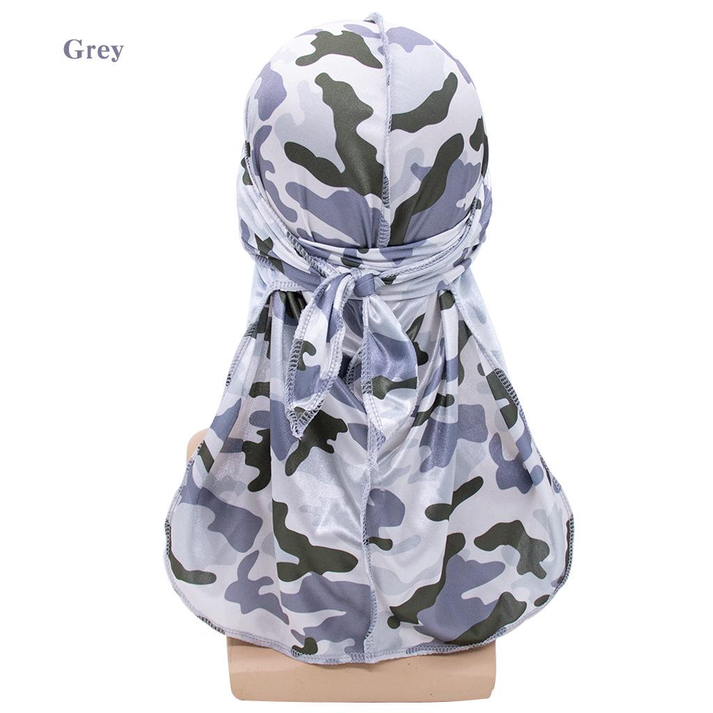 Camouflage-Print Langschwanziges Piratenhut-Durag zum Haarschutz