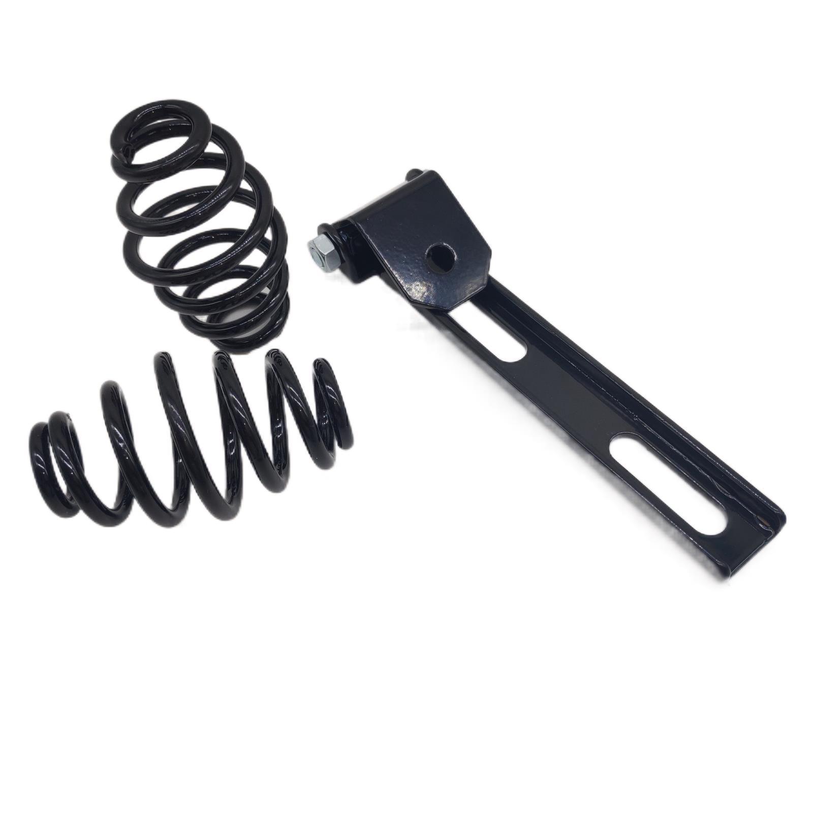 

Harley Seat Bracket & Spring Support for Modified Seats Black Round Spring + Black Bracket