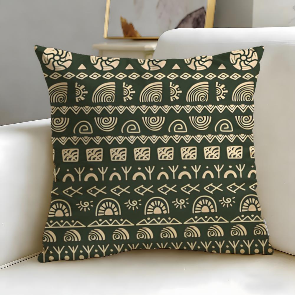 Checkerboard Cushion Cover Soft EasyWash Pillow Case Versatile for Couch Bed Travel and Office