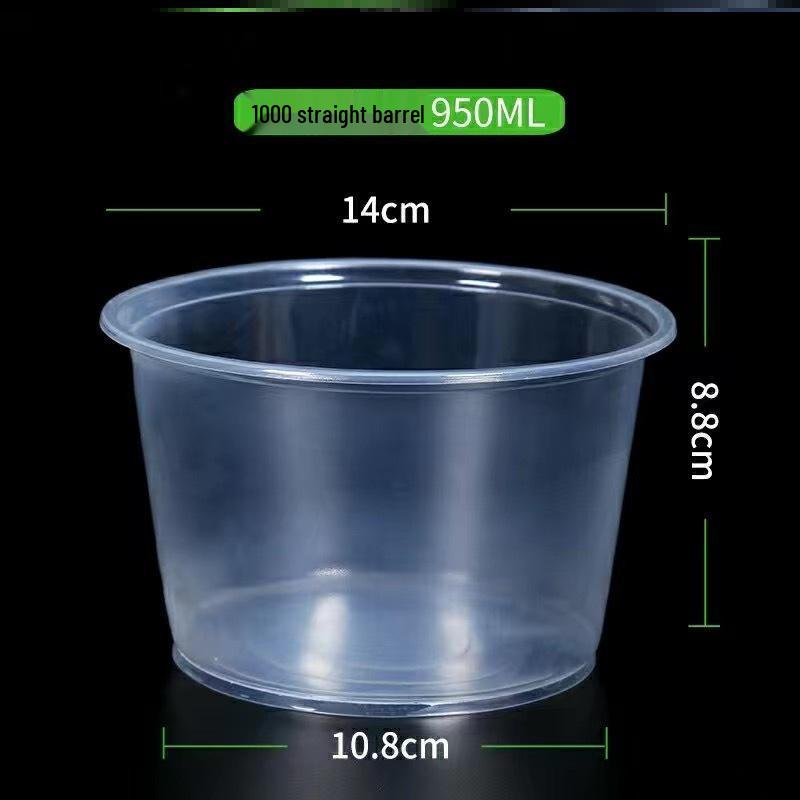 Durable Clear Disposable Plastic Bowl - High Temp Resistant, Perfect for Home & Commercial Use, No Lid Required