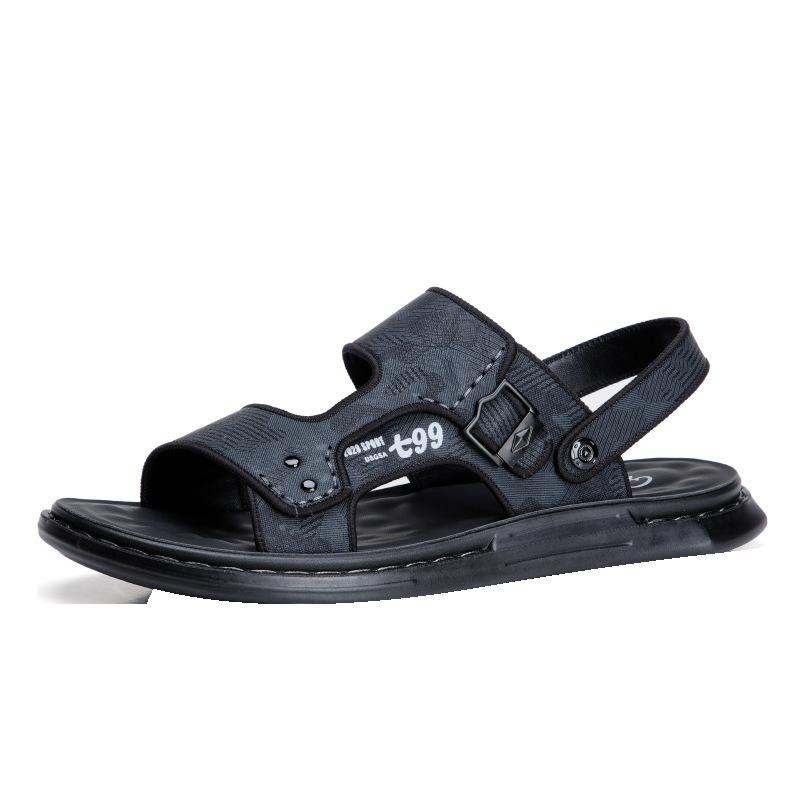 Sandals Men's Summer 2025 New Casual Beach Wear Driving Dual-purpose Non-slip Soft-soled Sewn Men's Sandals