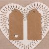 100 etichette regalo in carta a forma di cuore cavo, vintage, con cordino di iuta, per bomboniere
