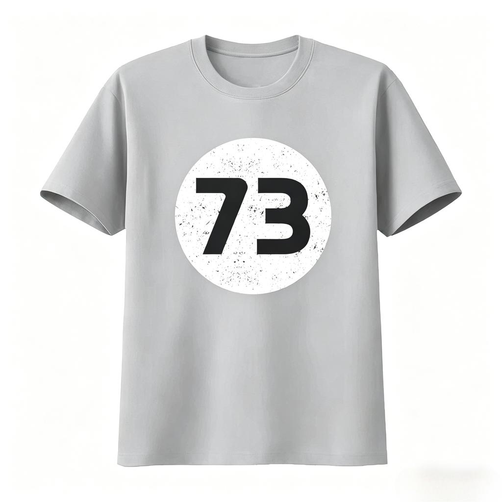 73 T Shirt Birthday Fashion Present Funny Number Print Soft Breathable Top for Everyday Wear Unisexs Clothing 2026 Summer T Shirt
