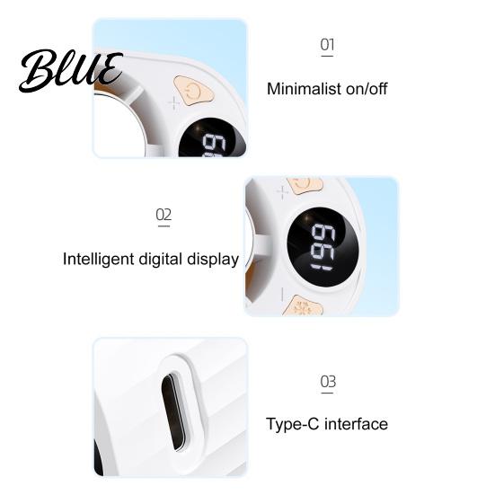 Hands-free Cooling Fan Car Clip-on Hands-Free Mini Bladeless Rechargeable Wearable Personal Device for Shirts 3-Speed Quiet Portable Adjustable Clip
