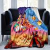 1pc. Blue Genie Holding Magic Lamp Flying Carpet for Home Office Outdoor Blanket Gift Suitable All Seasonsz0417201