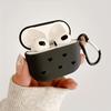 Fashionable Black Heart Wave Point Earphone Protective Cover for Airpods 3/4/PRO/PRO 2/PRO 3 Anti Drop Matte Texture