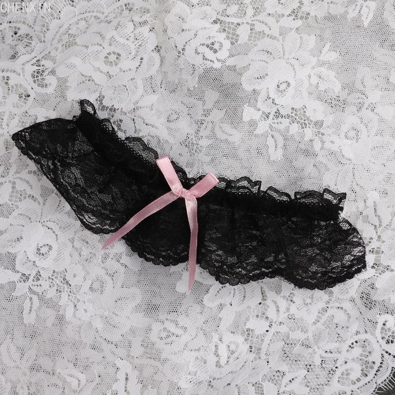 Svatební podvazek krajka květinová sexy podvazek na nohy pásek s mašlí Svatební spodní prádlo krajka kroužek na nohy party cosplay suspenzor