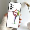 Gymnastics Watercolor Printing Case For Samsung Galaxy A13 A33 A53 A06 A17 A56 A36 A26 A16 A15 A35 A55 A34 A54 A52 A12 A32