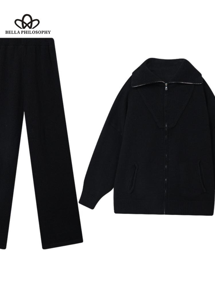 Модный осенне-зимний новый женский простой трикотаж — фото 4