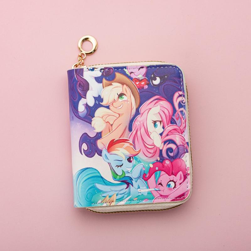 Creative Change Bag Cartoon Unicorn Children's Small Bag Earphone Key Coin Bag Women's Wallet Storage
