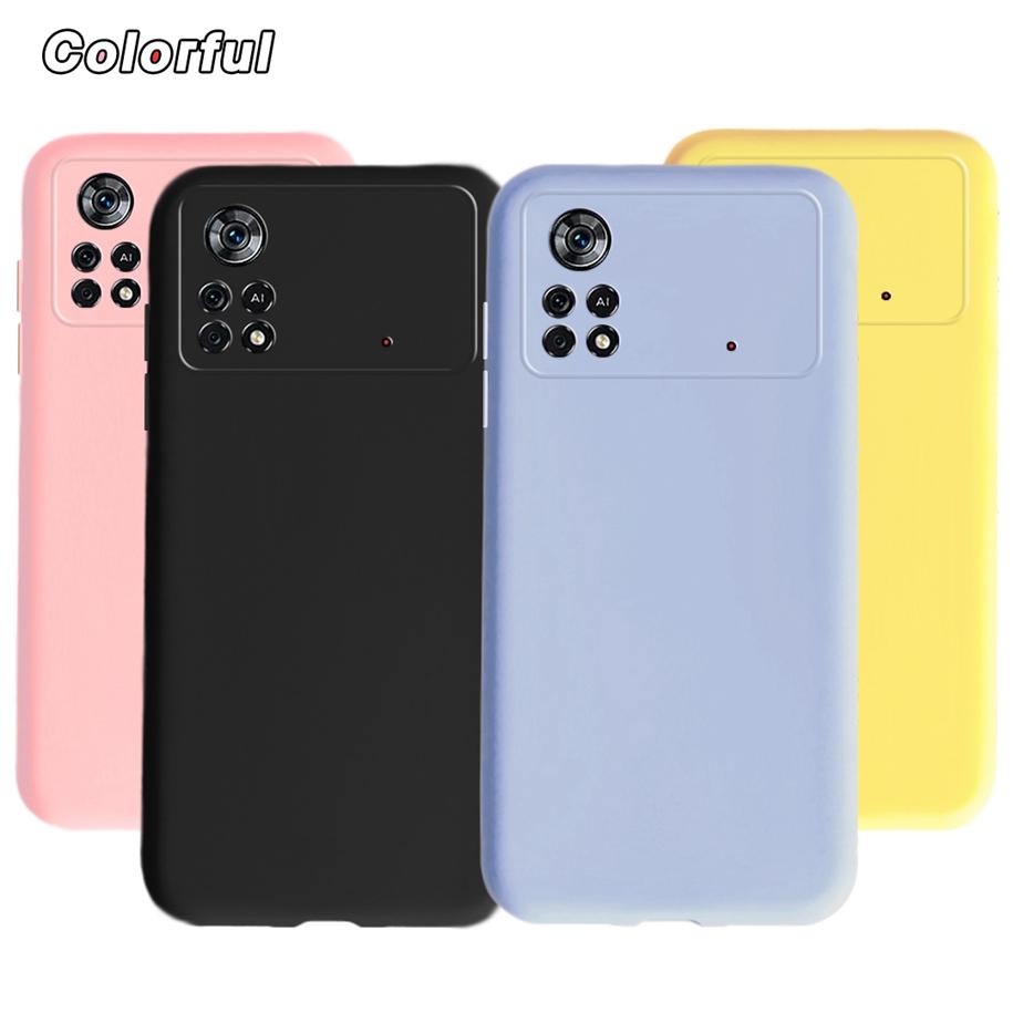 Für Xiaomi Poco X4 Pro 5G Hülle Poco X4 Pro 2022 Cover TPU Candy Silikon Weicher Stoßfänger Matte Handyhüllen Für Poco X4Pro Süßes Funda