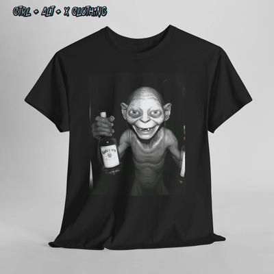 Tričko Pán prstenů, Unisex tričko Gollum Smeagol, Tričko pro opilce, Geeky