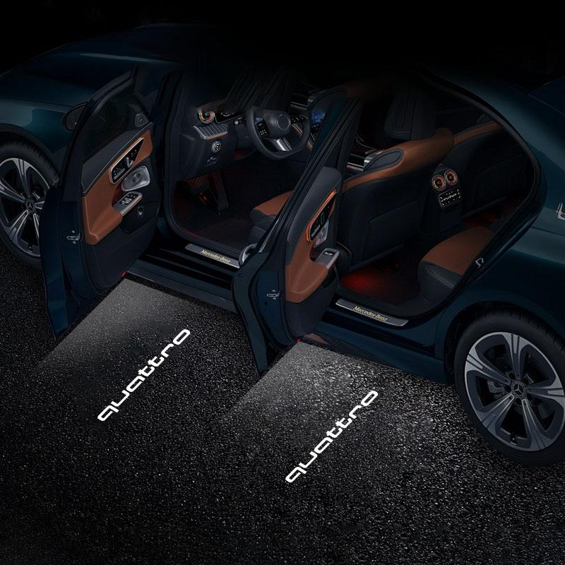 Led Car Door logo Welcome Light For Audi RS3 RS4 RS5 RS6 RS7 RS8 8V 8P 8L A6 C5 C6 C7 A5 A7 A8 Q3 Q5 Q7 TT S3 S6 Quattro