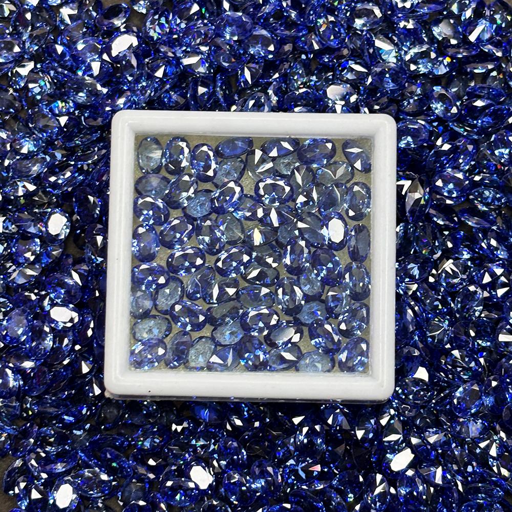 Natural Blue Sapphire Loose Gemstone 9 Pcs 7×5 Mm Oval Cut Lot September Birthday Birthstone