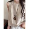 New Chinese Zen Ring Necklace for Women New Retro Chinese Style Long Pendant Sweater Chain Versatile Accessories