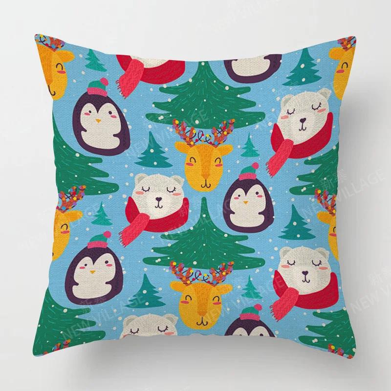 Modern Home Living Room Decor Throw Pillow Covers Cushion Sofa 35X35Cm 40X40 60X60Cm 45X45Cm 40*40Cm Pillowcase Merry Christmas