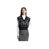 Calvin Klein FW23 Letter Jacquard V-Neck Pullover Vest Knit Sweater Women Sweater Space-Black J222312
