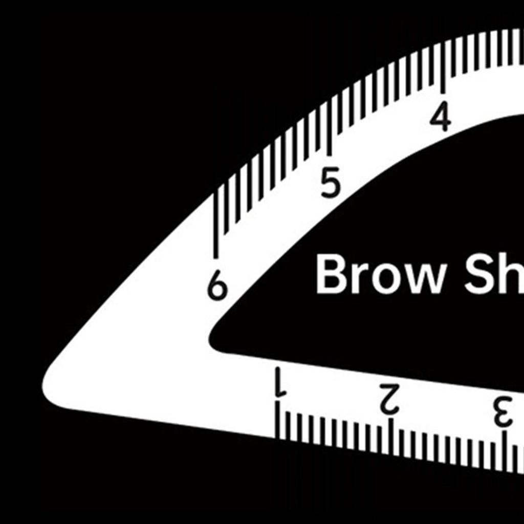 Eyebrow Shaping Ruler Brow Ruler,Professional for Beginners Positioning Lightweight Fast Drawing