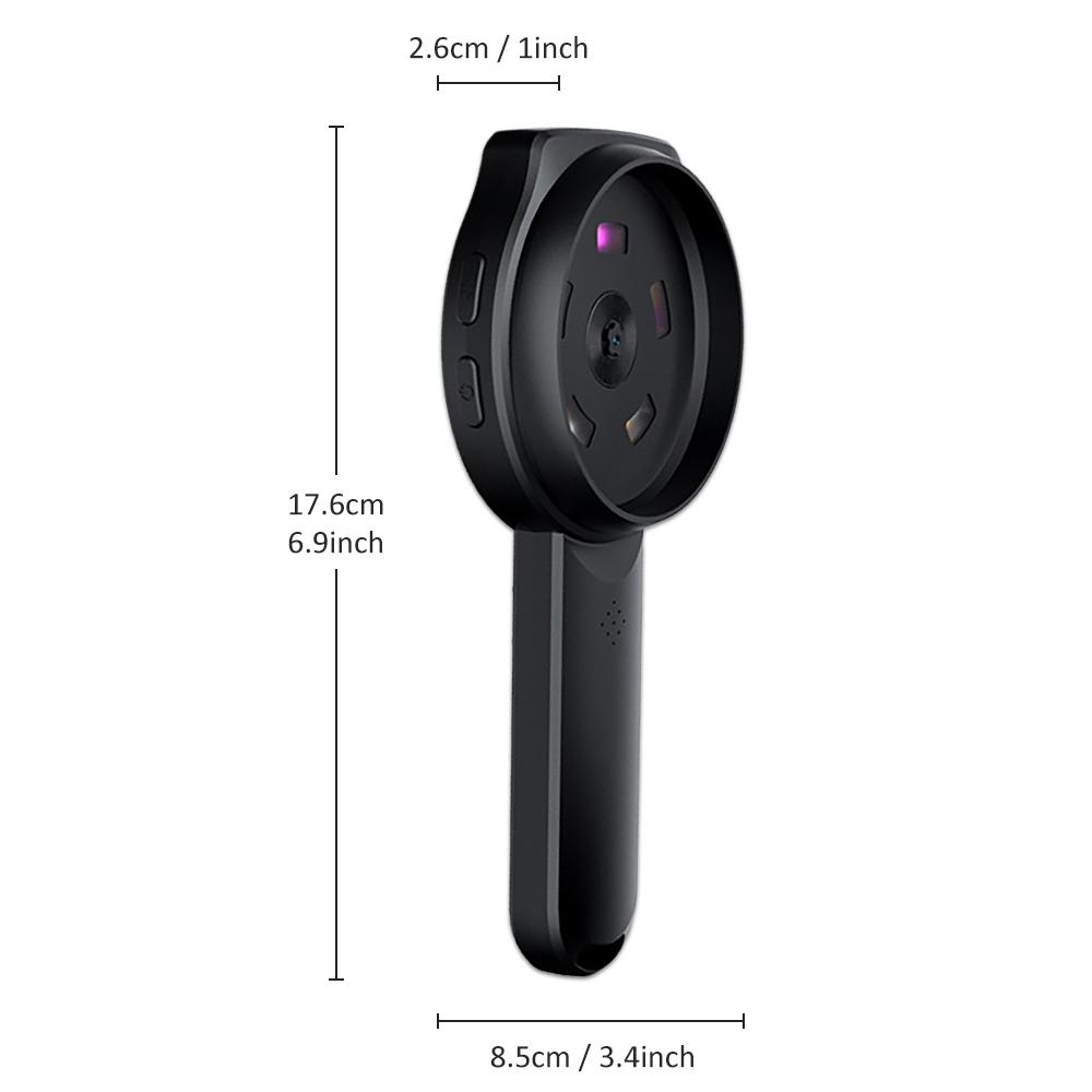 

Wireless Digital Microscope Handheld HD Inspection Camera Magnifying Glass with Light 500x Magnification Facial Skin Analysis чорний