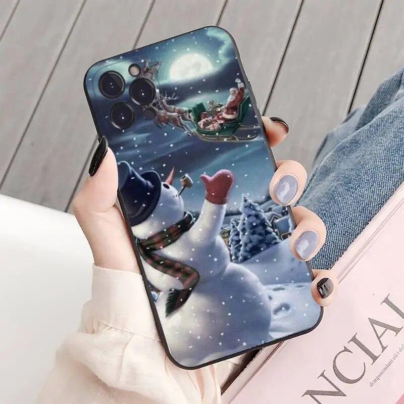 Winter Handyhülle für iPhone Samsung Galaxy Redmi Xiaomi Oppo OnePlus Note SA 7 8 9 10 11 12 13 14 20 21 22 23 53 54 Pro Max Plus Ultra TPU Soft