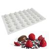 35er Mini-Obstgebäck-Silikonformen zum Backen Himbeer-Französische Desserts Süßigkeiten Eiscreme Pudding Gummibärchen Kuchen Dekoration
