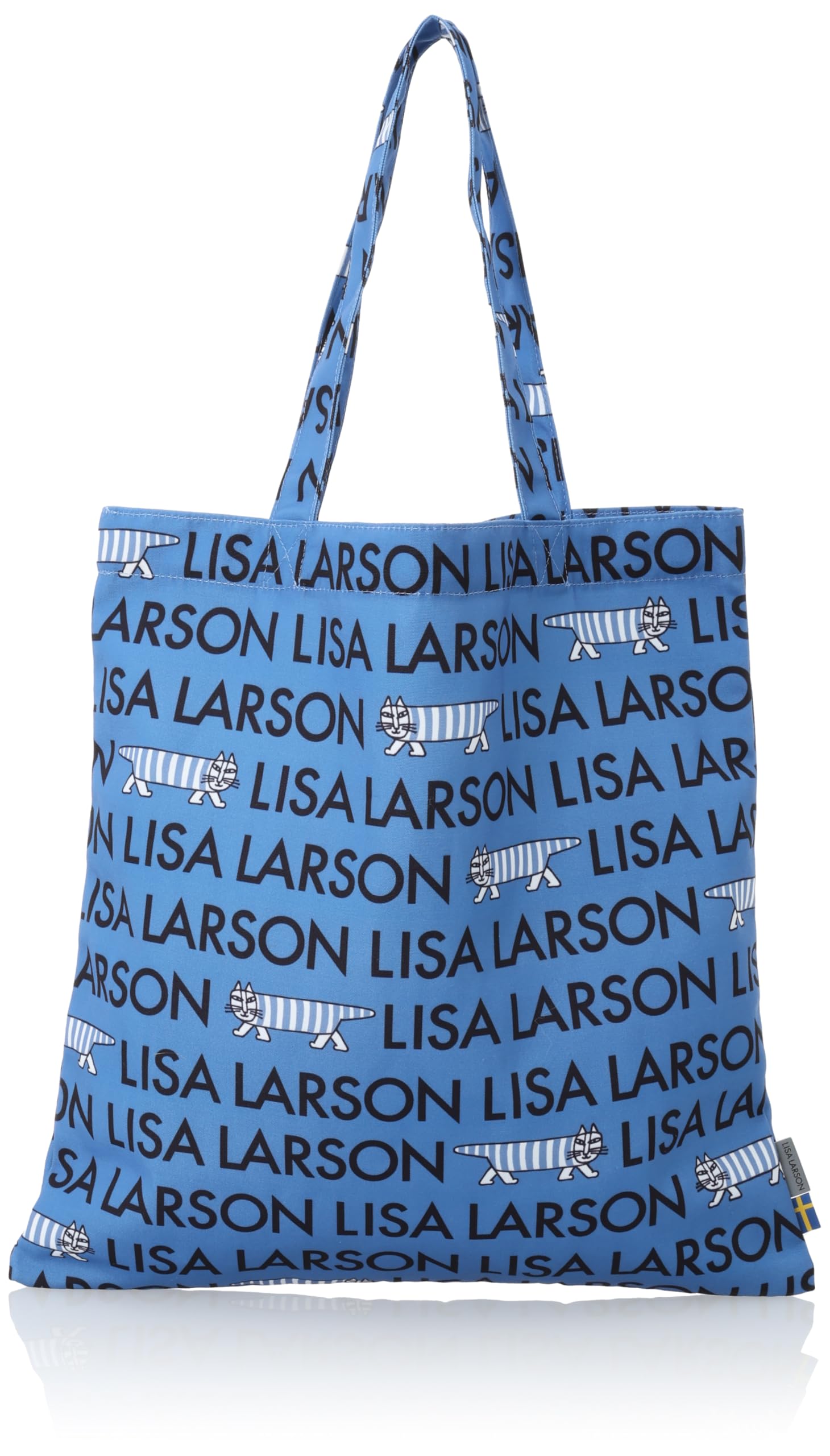 

Tote eco can be carried over the large A4 B4 A3 cat cat Mikey logo Blue [Lisa Larson] bag, ladies, bag, shoulder, capacity, size, pattern, ITCK-01 синій