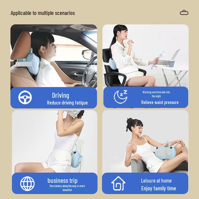 Mijie M3 Portable Neck & Back Massager Pillow