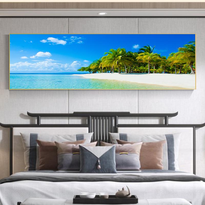 Landscape Tropical Sea Beach Canvas Painting Palm Tree Posters And Prints Wall Art Pictures Living Room Home Decor No Frame