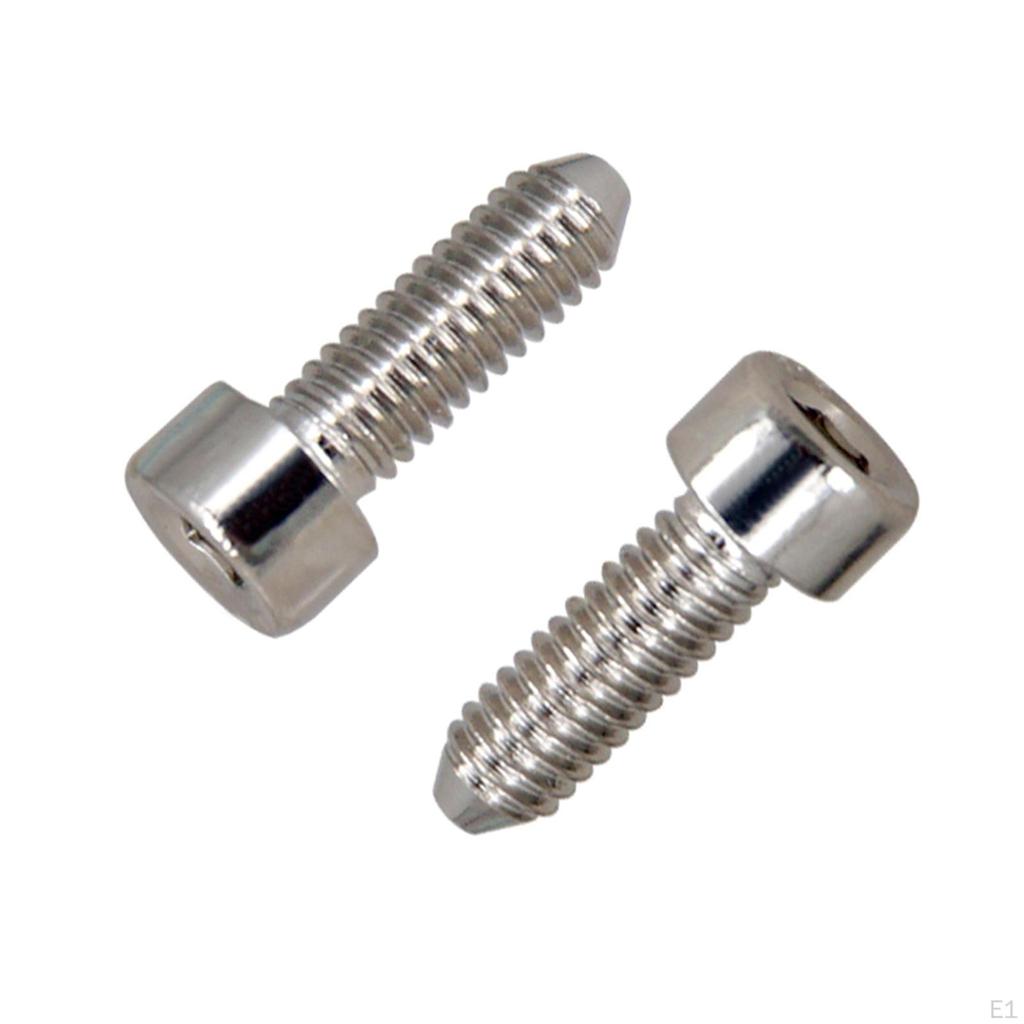 6 Stück Gitarrensteg-Sattelschrauben, Sechskant-Metall für Tremolo, Schlagbretthalterung