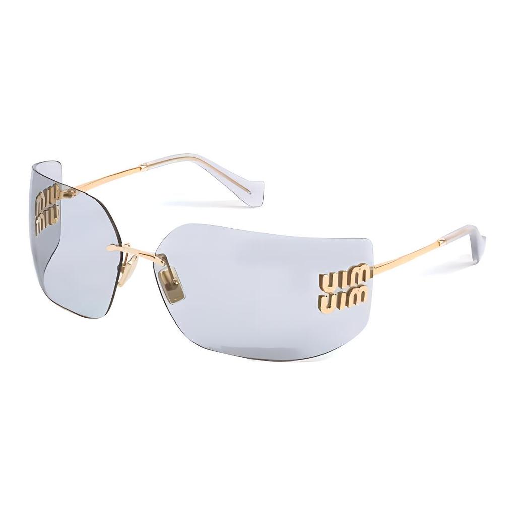 Miu Miu Logo Irregular Shape Sunglasses Women sunglasses Gold SMU54Y_E5AK_FE30B_C_080
