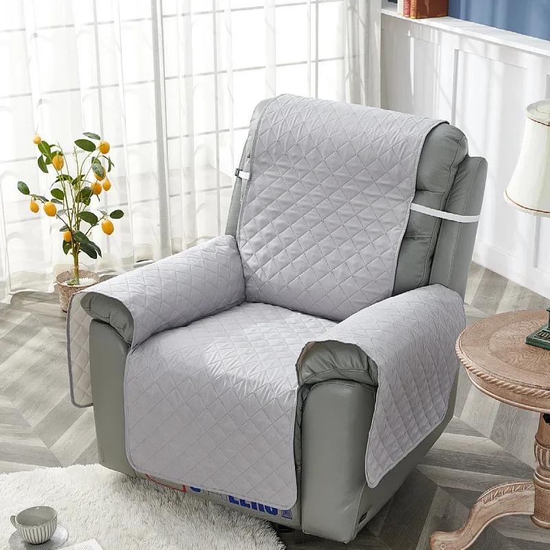 1 Seater Anti-wear Recliner Sofa Cover Pet Dog Kid Armchair Slipcover Non-Slip Couch Cushion Slipcover Furniture Protector Case